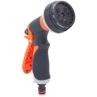 Picture of Hylan 8 Patterns Water Nozzle Gun Sprayer Head - Black and Orange