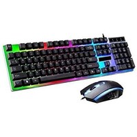 Picture of Wired Gaming Keyboard and Mouse with LED Backlight - Black
