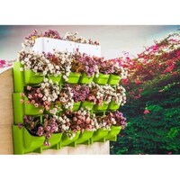Picture of Hylan Self Watering Vertical Wall Mounted Hanging Flower Pot - Pack of 2pcs