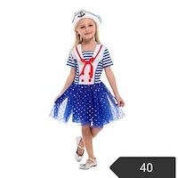 Picture of Gaoshi 2-Piece Navy Cosplay Dress Set for Girls