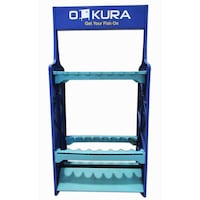 Picture of Oakura Lightweight Fishing Rod Pole Holder Stand Organizer for 16 Rods- Blue
