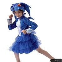 Picture of Gaoshi Sonic The Hedgehog Girls Sonic Costume