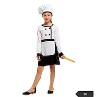 Picture of Gaoshi Girls 3 Piece Chef Costume Set