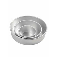 Picture of Lihan Aluminum Alloy Round Baking Tool with Removable Base, Set of 3