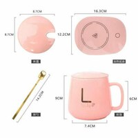 Picture of Lihan Porcelain Coffee Cup Heater, Pink - 350ml