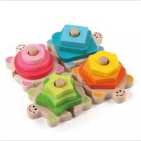 Picture of UKR Wooden Puzzle 4 Turtles - Multicolor