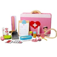 Picture of UKR Wooden Doctor Medical Kit - Pink