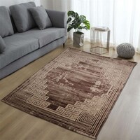 Picture of Qasr Al Sajad Miami Florence Soft Turkish Carpet - Brown