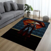 Picture of Super Man Soft Non-Slip Carpet - Multicolour, 120x170 cm