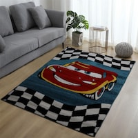Picture of Cars Cartoon Soft Non-Slip Carpet, Multicolour - 120 x 170