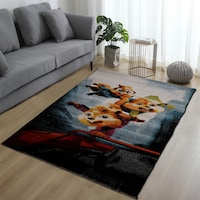 Picture of Bunny's Cartoon Soft Non-Slip Carpet - Multicolour, 120x170 cm