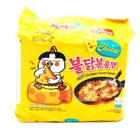 Picture of Samyang Buldak Stir Fried Noodles Cheese Flavour, 5 Pieces, 700g