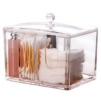 Picture of Watpot Q-Tip Cotton Swab Multifunctional Organiser - Clear
