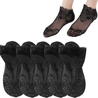 Picture of BTQ No Show Non-Slip Lace Socks for Women