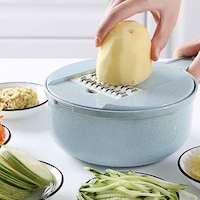 Picture of Marlamall 12 in 1 Multifunction Vegetable Cutter with Drain Basket - Blue