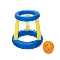 Picture of NZBB Kids Inflatable Basketball Hoop Beach Water Toy - Blue & Yellow