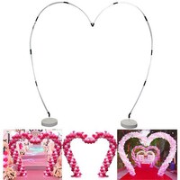 Picture of Jjone Heart Shaped Balloon Arch Kit for Decoration - Silver