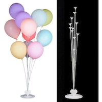 Picture of Jjone Adjustable Balloon Stand Arch Kit for Decoration - Silver, 100 cm