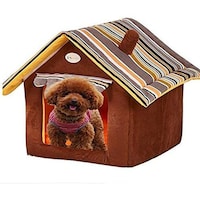 Picture of Skeido Collapsible Pet Bed, 40cm - Brown