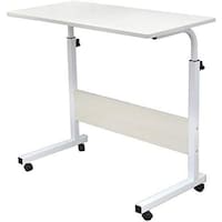 Picture of N\C Theresa Adjustable Mobile Laptop Desk - 31.5inch, White