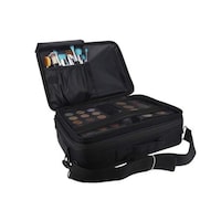 Picture of JJ-Boutique 3 Layers Makeup Case with Adjustable Dividers - Black