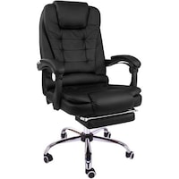 Picture of NAR PU Leather Adjustable Game Chair with Footrest - Black