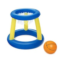 Picture of Jjone Inflatable Basketball Hoop Pool Toy for Kids - Multicolor