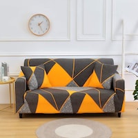 Picture of Fengrise Geometric Style Cotton Stretch Sofa Slipcover