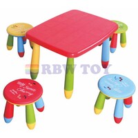 Picture of Rainbow Toys Kids Table With 4 Stool Set, RW-17110, Multicolour