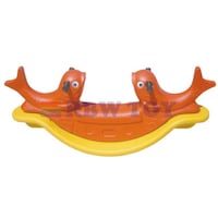 Picture of Rainbow Toys Dolphin Shaped 2 Seater Rocking Seesaw, RW-16379, Brown
