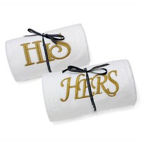 Picture of Cotton Center His and Hers Embroidered Logo Towel Set