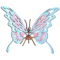 Picture of UKR 3D Butterfly Puzzle Kit, Pink & Blue, 16 Pieces