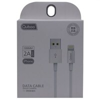 Picture of Quboo Quick Charge Data Cable for iPhone, White, 1m