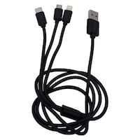 Picture of Quboo 3 in 1 Multi USB Charger Cable, Black