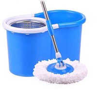 Picture of Flexy Easy Wring Magic Cleaning Basket Mop Set, Blue