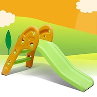Picture of Small Outdoor Play Slide for Kids, Yellow and Green