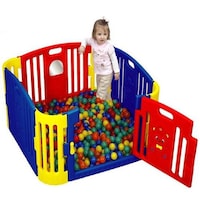Picture of Goldedge Indoor & Outdoor Fence for Kids Activity, Multicolor