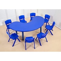 Picture of Xfun Plastic C Shaped Indoor Table & Chair Set for Kids