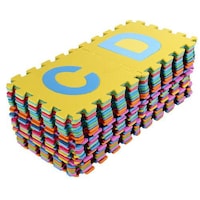 Picture of EVA Foam Alphabet & Numbers Puzzle Floor Play Mat, Pack of 36pcs