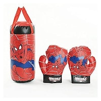 Picture of Spiderman Punching Bag Set with Gloves, Red