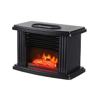 Picture of Weizi Portable Fireplace Electric Fan Heater, Black