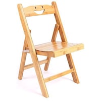 Picture of Lingwei Bamboo Wooden Folding Household Chair, Beige