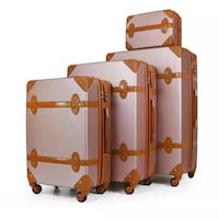 Picture of ZW Travel Luggage Trolley Bag with Beauty Case, 4 pc