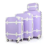 Picture of ZW Travel Luggage Trolley Bag with Beauty Case, 4 pc set