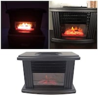 Picture of Electric Fireplace Log Flame Stove, 1000W