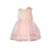Picture of Alsanafer Lace and Net Girl's Fashion Dress - D015, Pink