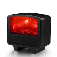 Picture of Dnnal 3D Portable Automatic Power Off Mini Flame Heater, Black