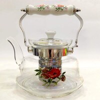 Picture of Li Ying Pyrex Glass Teapot  with Filter and Ceramic Handle