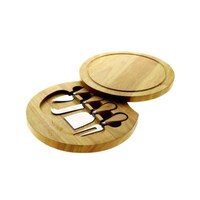 Picture of Li Ying Cheese Cutter with Wooden Board, Brown