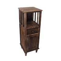 Picture of YATAI Rustic Wood Cabinet with Storage Drawers